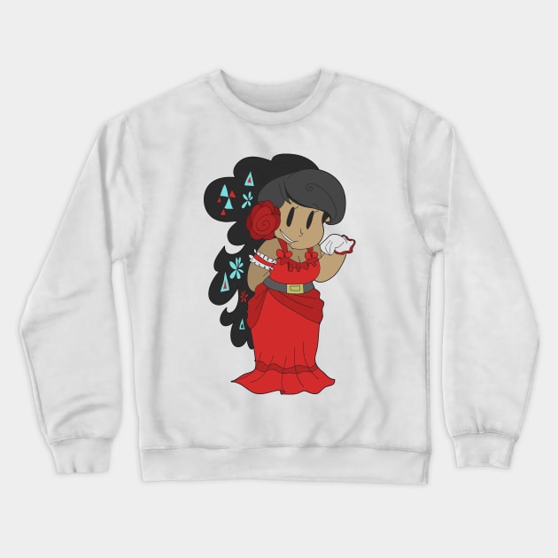 Flamenco Dancer Girl Crewneck Sweatshirt by saradaboru